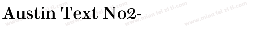 Austin Text No2字体转换